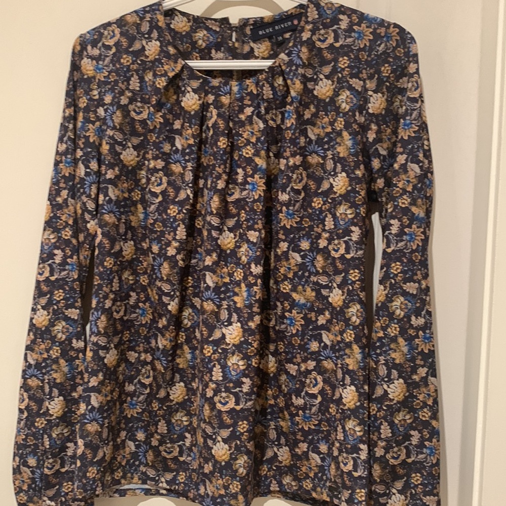 Blue river blouse